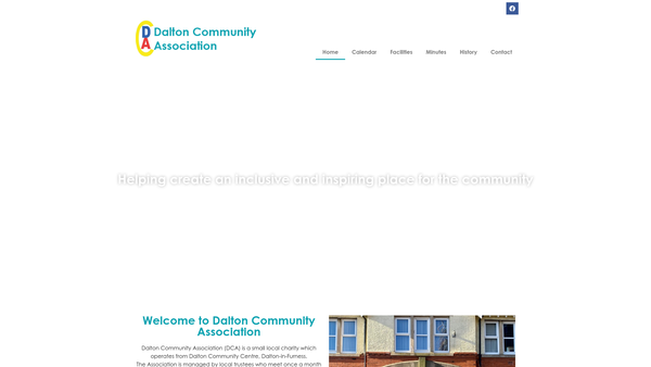 Screenshot of the Dalton Community Association website