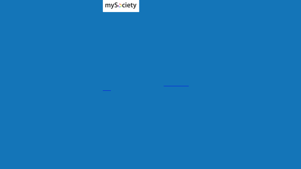 Screenshot of the mySociety website