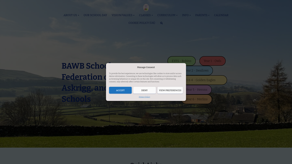 Screenshot of the Bawb PTFA website