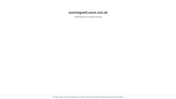 Screenshot of the Friends Of Sunningwell School website