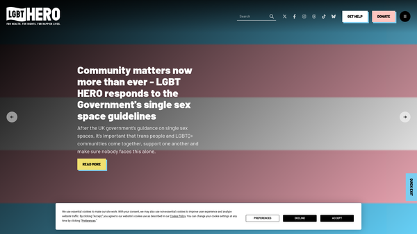 Screenshot of the Health Equality And Rights Organisation website