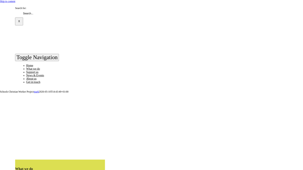 Screenshot of the Schools Christian Worker Project website