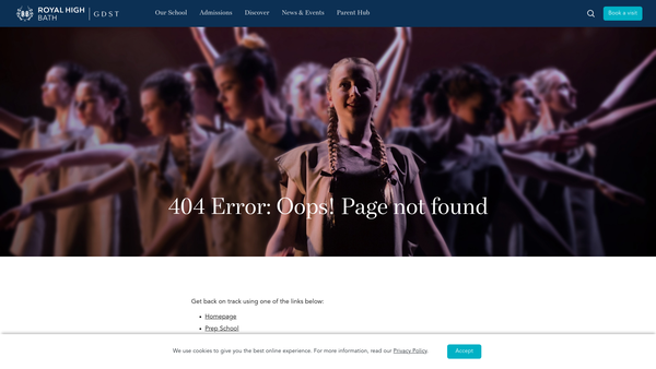 Screenshot of the Friends Of The Royal High School Bath (G.d.s.t.) website