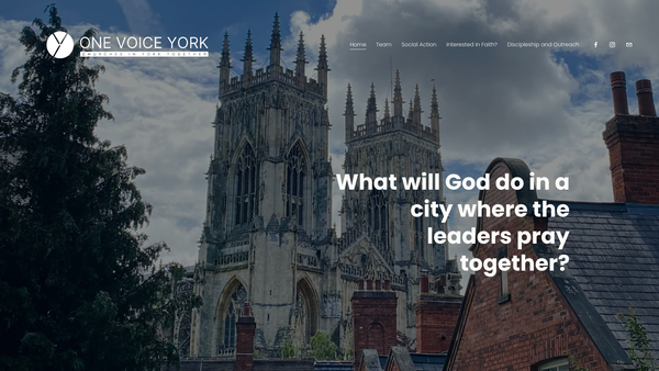Screenshot of the One Voice York website