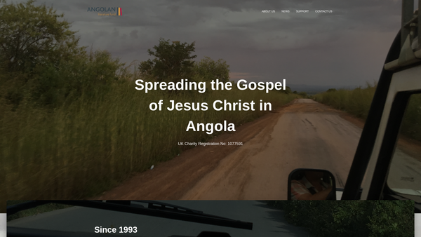 Screenshot of the Angolan Literature Fund website