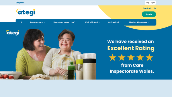 Screenshot of the Ategi Limited website