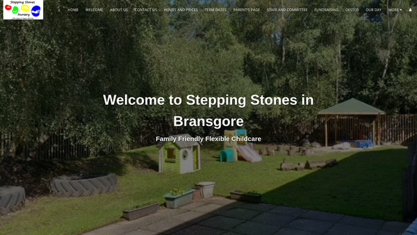 Screenshot of the Stepping Stones Of Sopley website