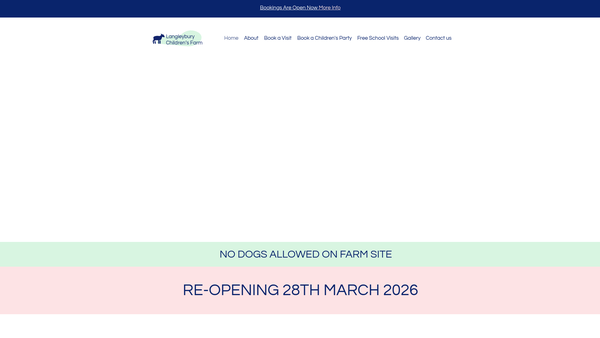 Screenshot of the Langleybury Children's Farm website