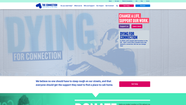 Screenshot of the The Connection At St Martin-In-The-Fields website