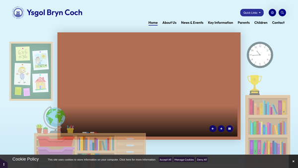 Screenshot of the The Friends Of Bryn Coch Primary School website