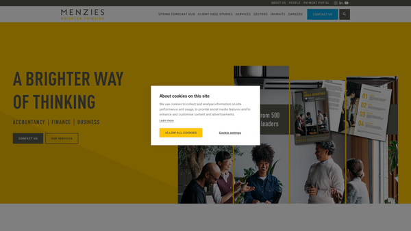 Screenshot of the City Gateway Limited website