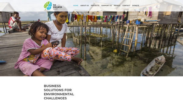 Screenshot of the The Wallacea Trust website
