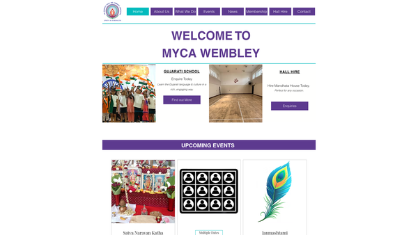 Screenshot of the Mandhata Youth And Community Association ( Myca ) website