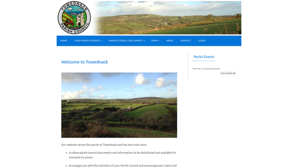 Screenshot of the Cledry Meadow website