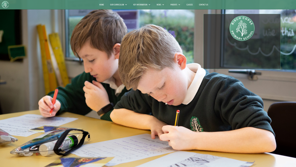 Screenshot of the Birch Copse School Parent Teacher Association website