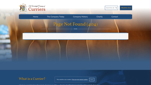 Screenshot of the The Currier's Company Millennium Trust Fund website