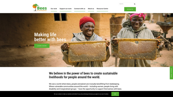 Screenshot of the The Troy Trust website