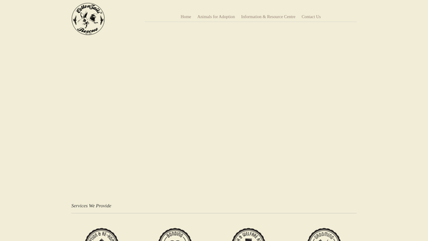 Screenshot of the Cottontails website