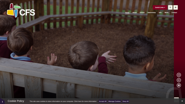 Screenshot of the Christian Fellowship School Trust website