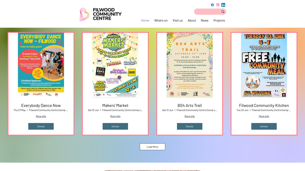 Screenshot of the Community In Partnership Knowle West website