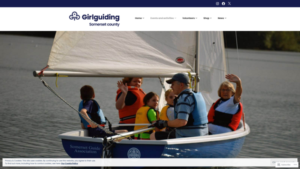 Screenshot of the Somerspirit website