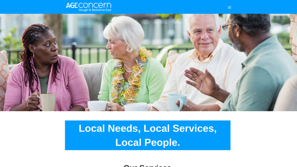 Screenshot of the Age Concern Slough And Berkshire East website