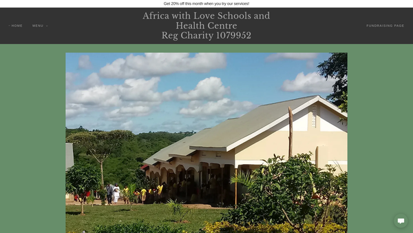 Screenshot of the Association For Reaching And Instructing Children In Africa website