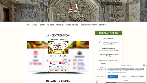 Screenshot of the Ahimsa For Quality Of Life ( Aql ) website