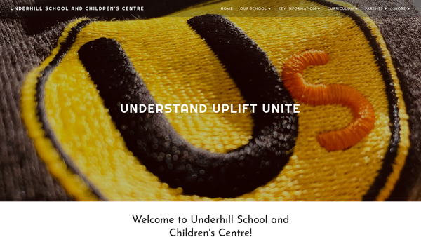 Screenshot of the Underhill Junior School Parent Teacher Association website