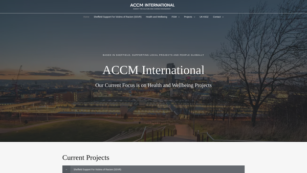 Screenshot of the Agency For Culture And Change Management website