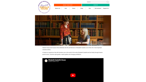 Screenshot of the Manchester Historic Buildings Trust website