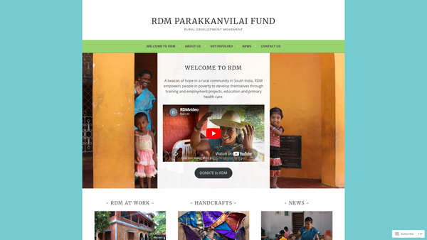 Screenshot of the R.d.m. Parakkanvilai Fund website