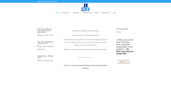 Screenshot of the One North East London website