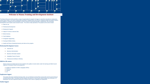 Screenshot of the Living God's Temple website