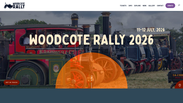 Screenshot of the Woodcote Charitable Association website