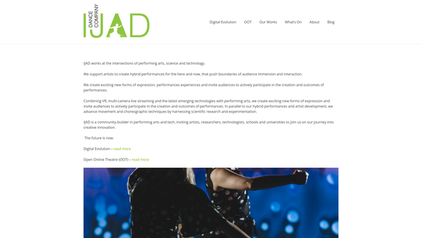 Screenshot of the Ijad website
