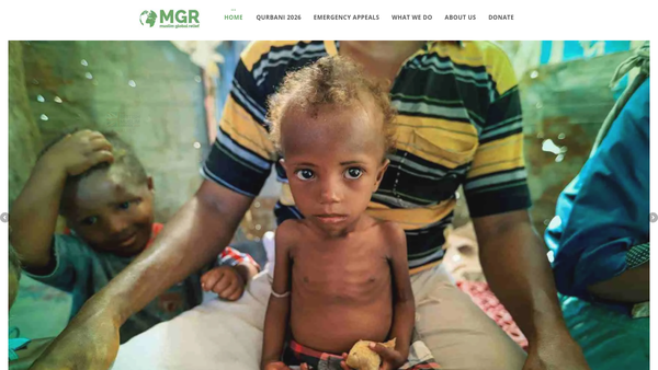 Screenshot of the Muslim Global Relief website