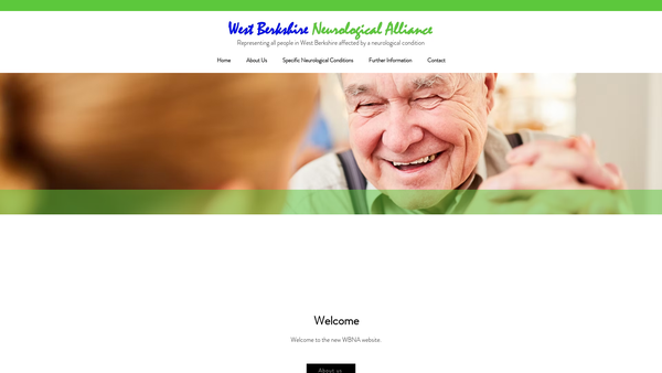 Screenshot of the West Berkshire Neurological Alliance website