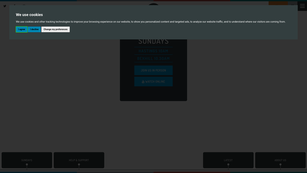 Screenshot of the The Hastings Community Trust website