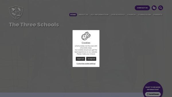 Screenshot of the Mursley Church Of England School Fund website