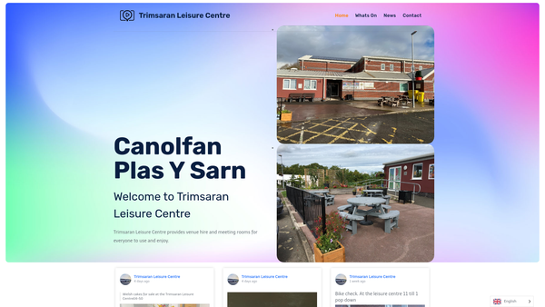 Screenshot of the Trimsaran Forum / Pentref Trimsaran website