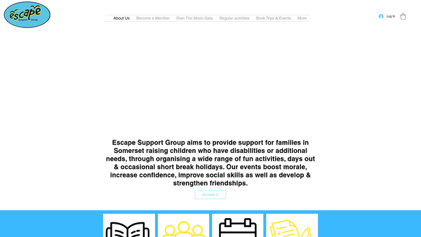 Screenshot of the Every Somerset Child's Ability Positively Encouraged website