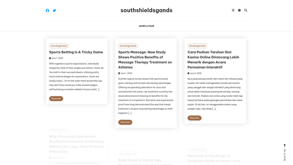 Screenshot of the The South Shields Gilbert And Sullivan Operatic Society website