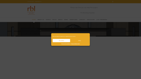 Screenshot of the Ramgarhia Board Leicester & Leicestershire website
