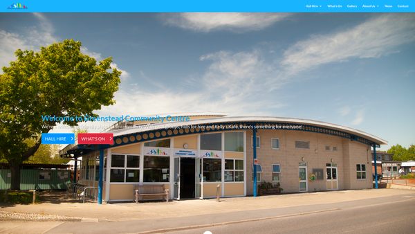 Screenshot of the Greenstead Community Association website