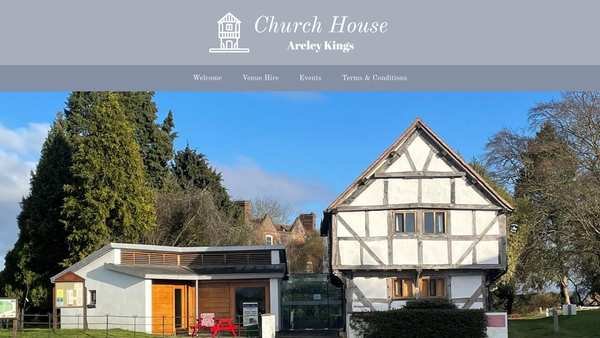 Screenshot of the The Church House Charitable Trust website