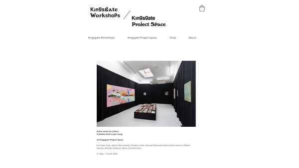 Screenshot of the Kingsgate Workshops Trust website