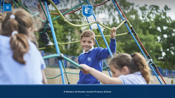 Screenshot of the Rosh Pinah Jewish Primary School Trust website
