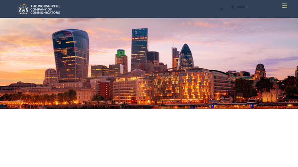 Screenshot of the The Worshipful Company of Communicators Trust website