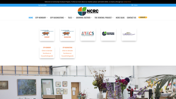 Screenshot of the The Newbury Community Resource Centre Limited website